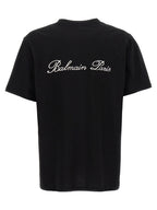 White and Black Cotton T-Shirt