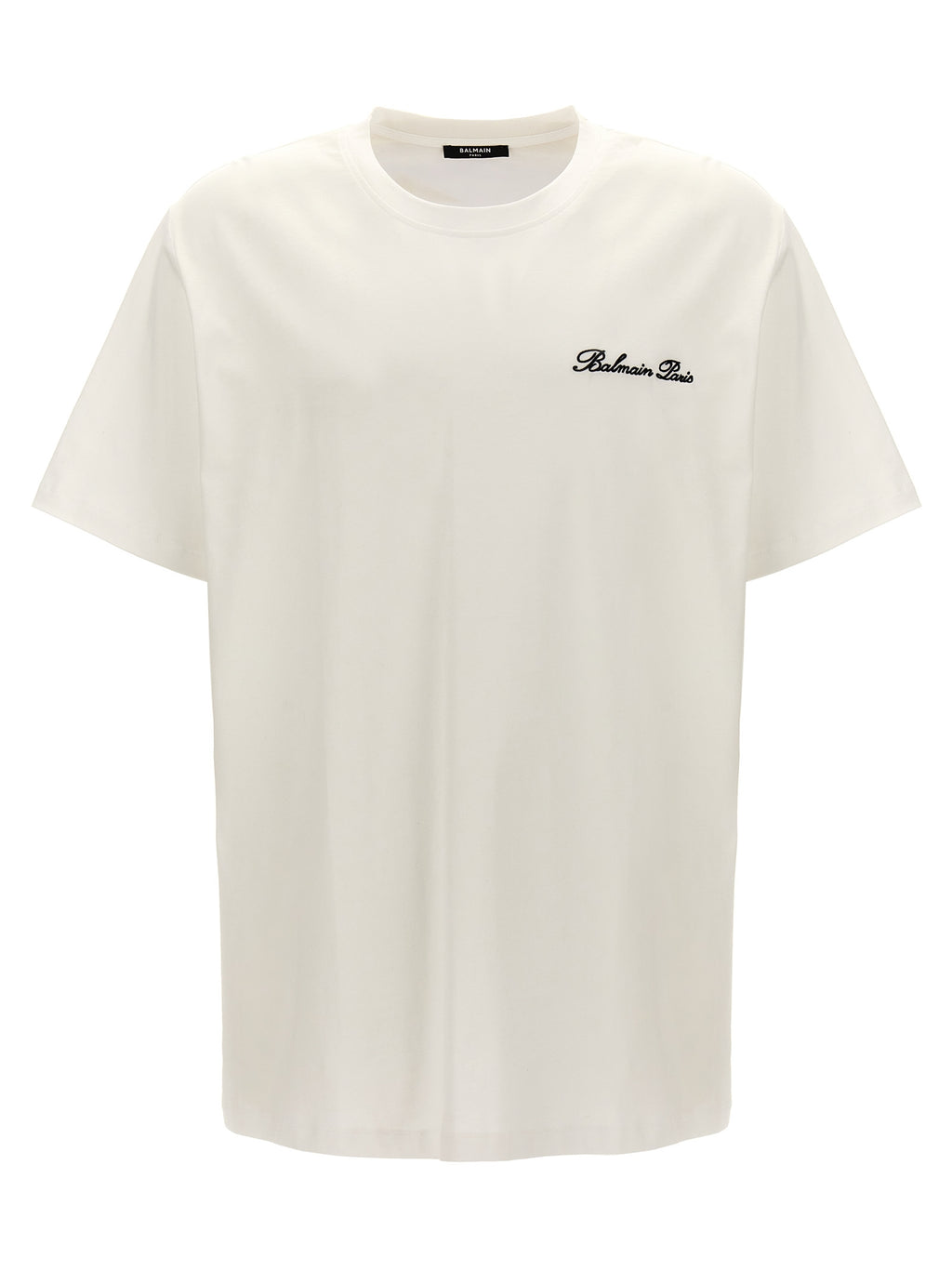 White and Black Cotton T-Shirt