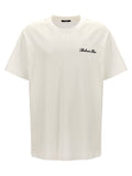 White and Black Cotton T-Shirt