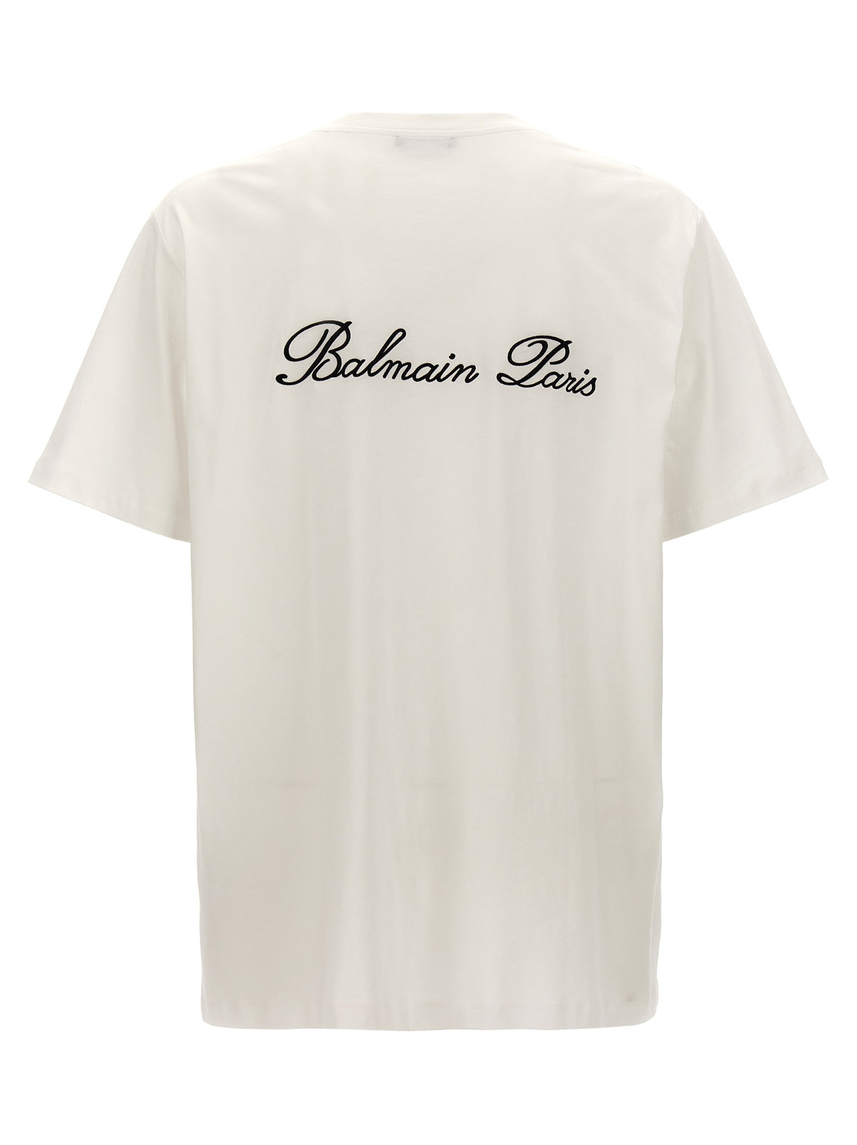 White and Black Cotton T-Shirt