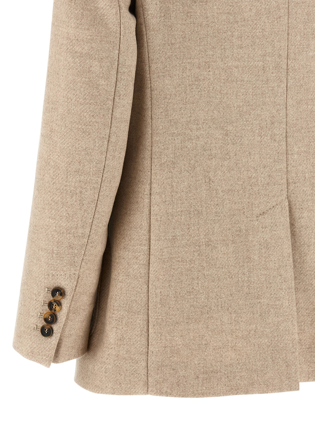 Leather Blazer – Beige