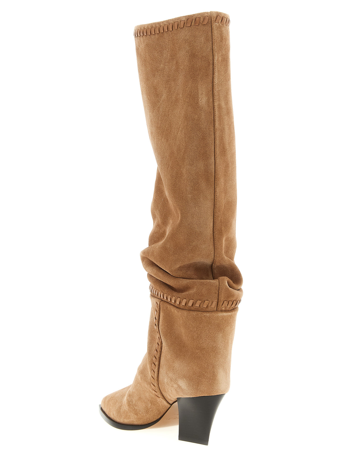 Leather Boots – Beige