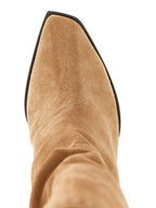 Leather Boots – Beige