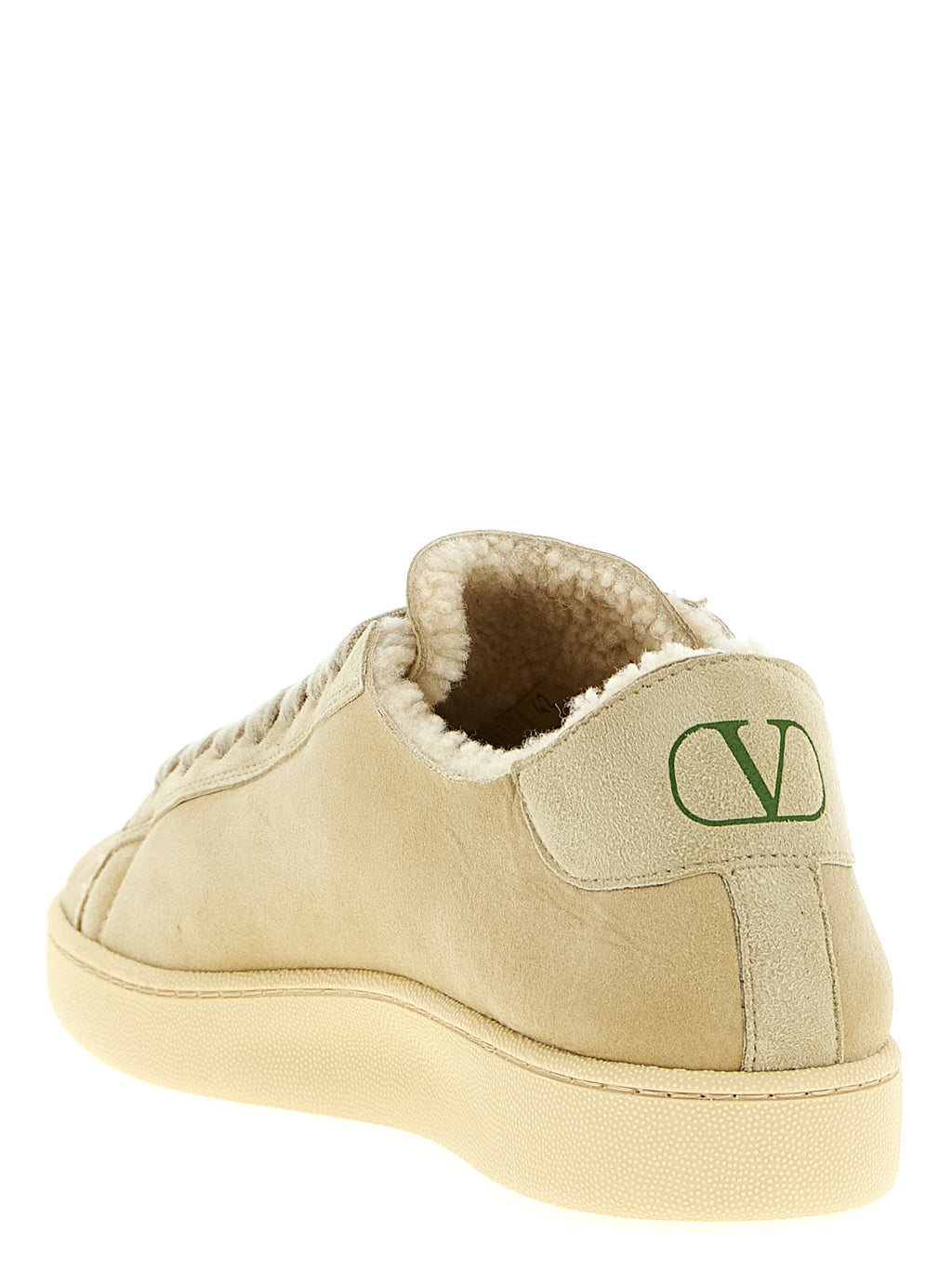 Leather Sneakers – Beige