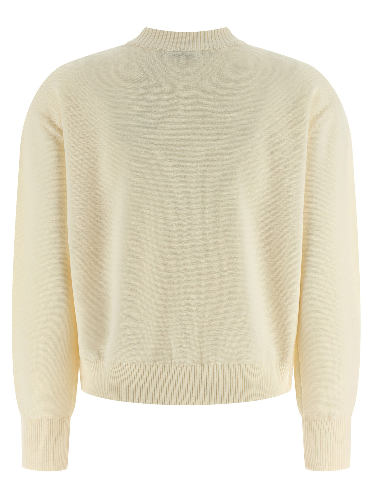 White Virgin Wool Cardigan