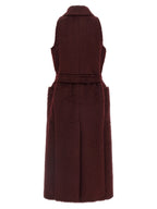 Wool Trench Coat – Burgundy