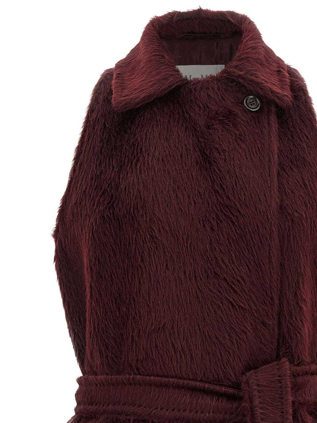 Wool Trench Coat – Burgundy