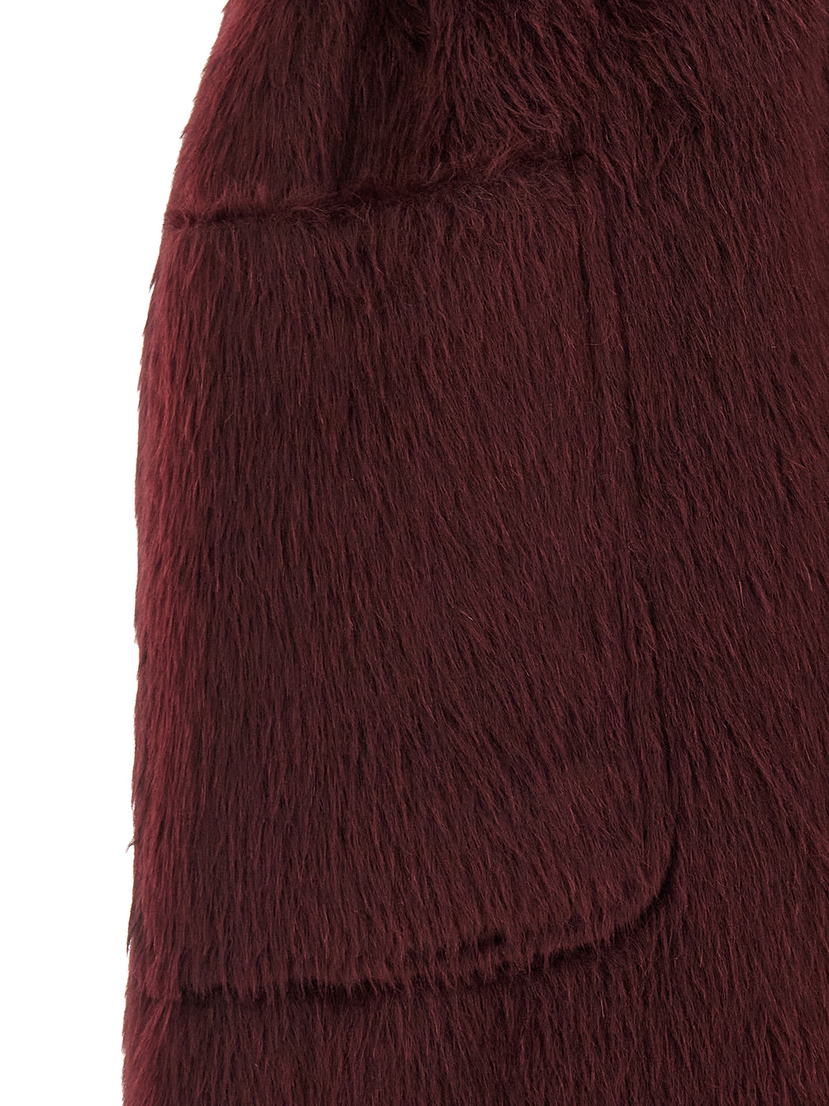 Wool Trench Coat – Burgundy