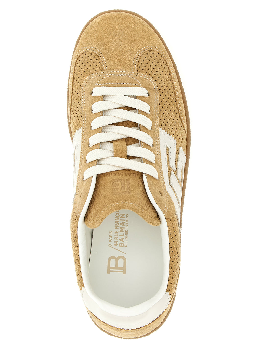 Beige Suede Sneakers