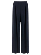 Blue Silk Trousers