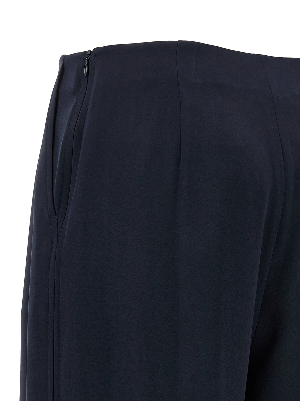 Blue Silk Trousers