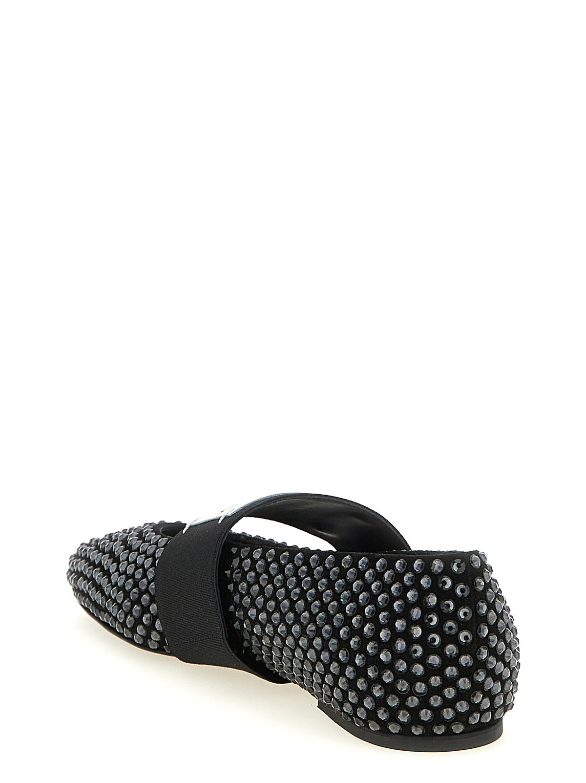 Black Leather Ballet Flats
