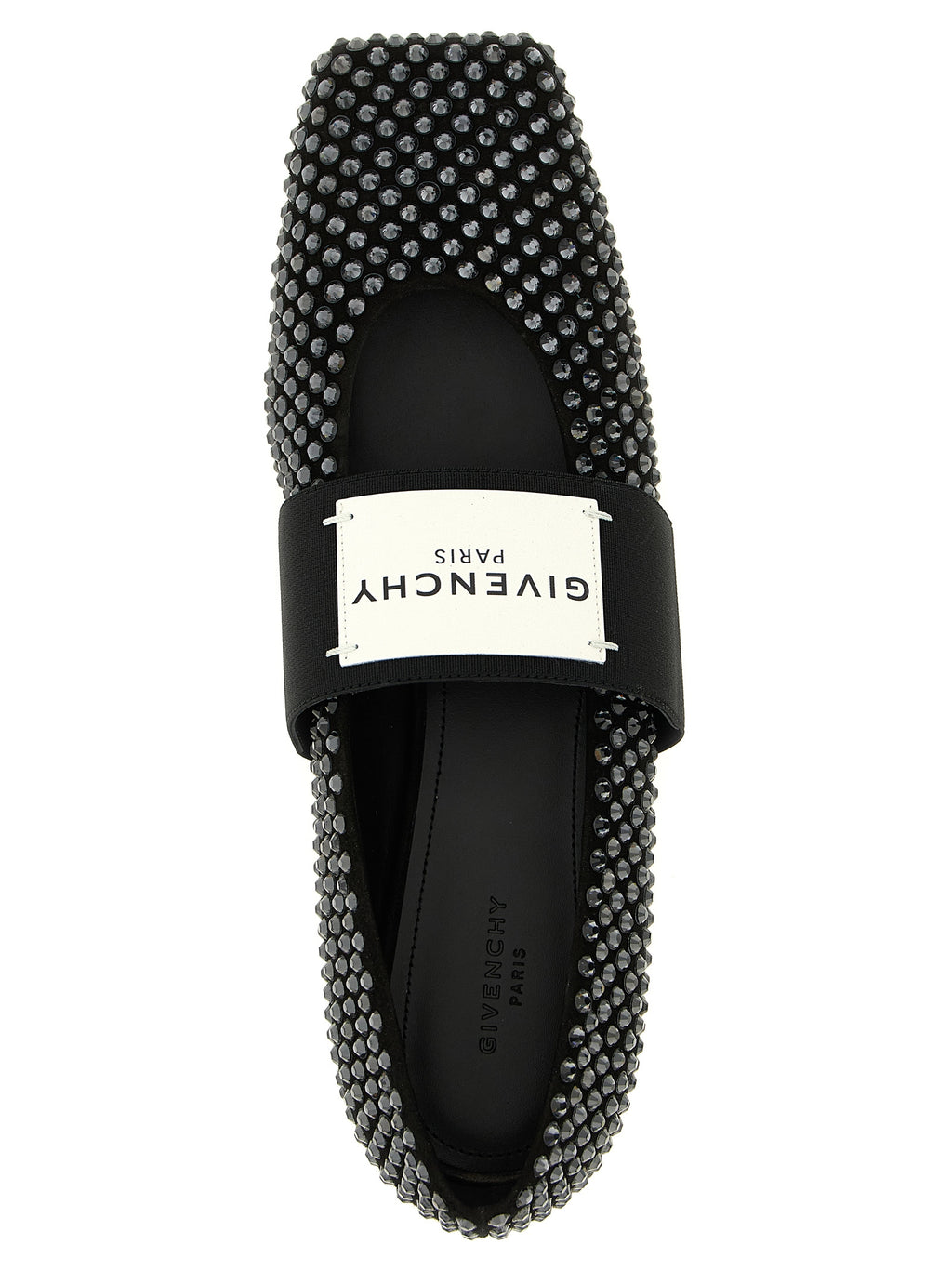 Black Leather Ballet Flats