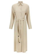 Beige Linen Dress