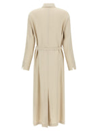 Beige Linen Dress