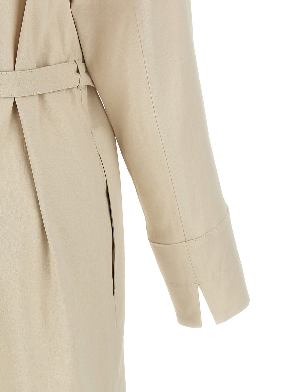 Beige Linen Dress