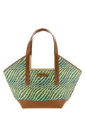 Green Polyamide Tote Bag