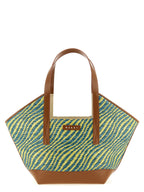 Green Polyamide Tote Bag