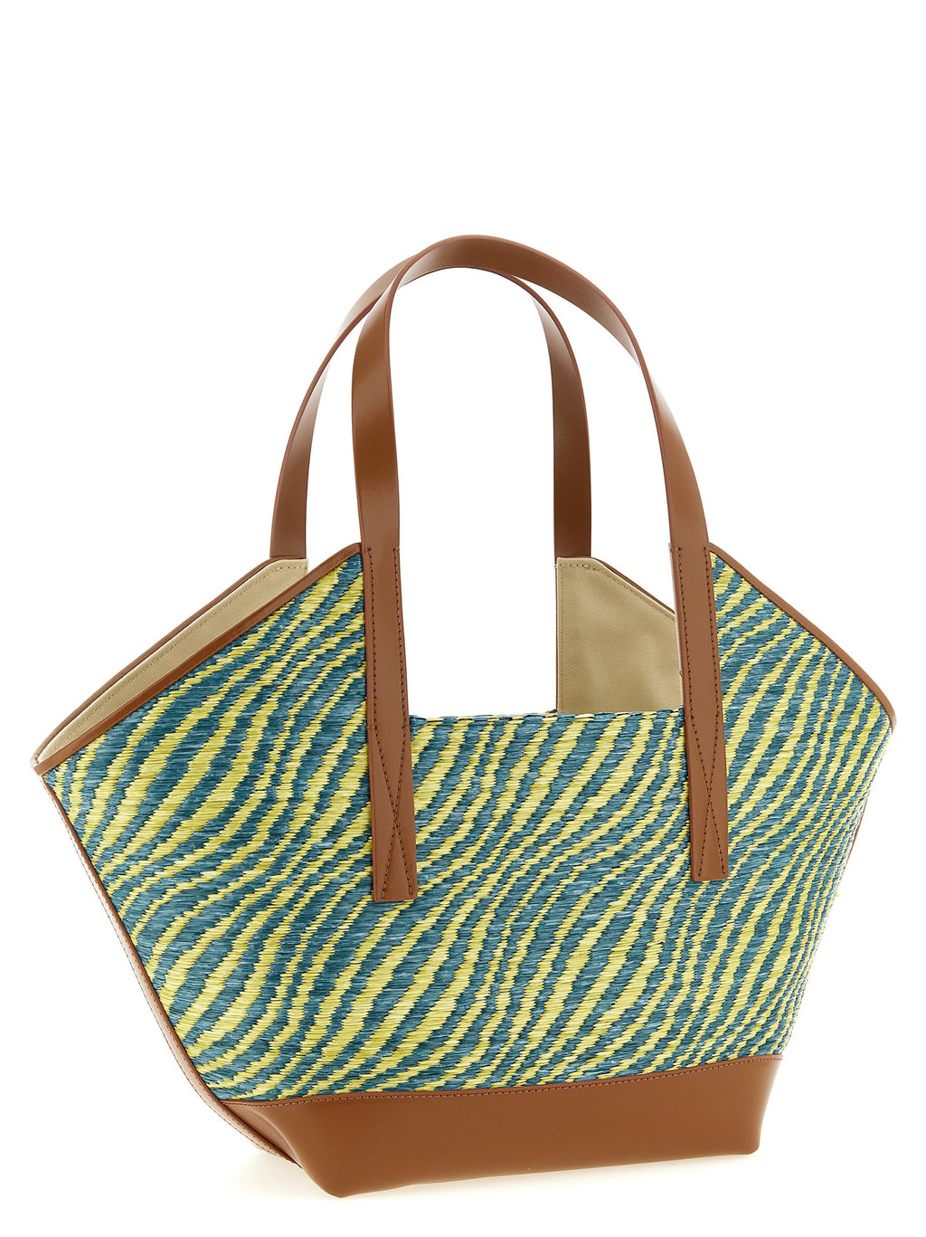 Green Polyamide Tote Bag