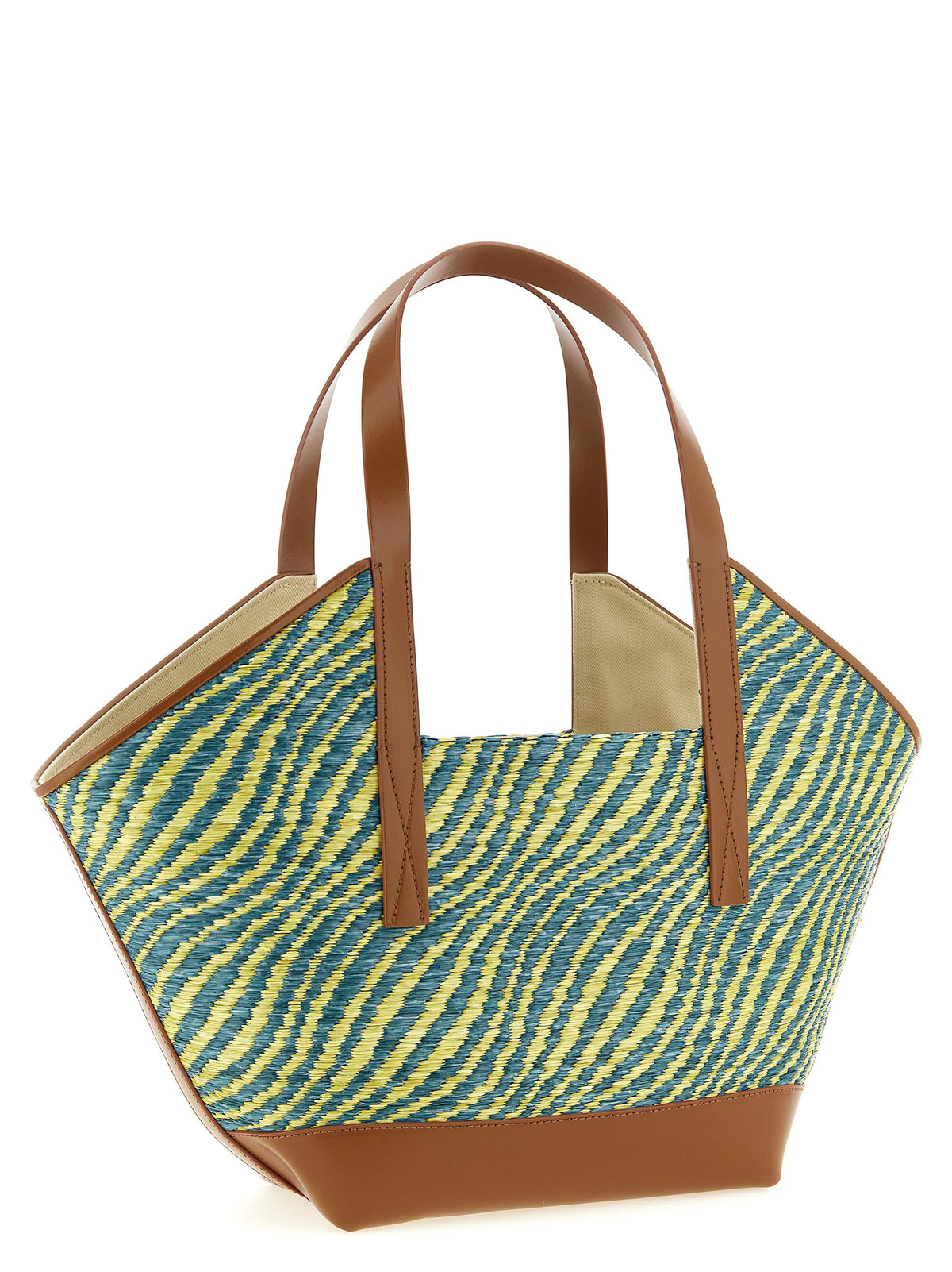 Green Polyamide Tote Bag