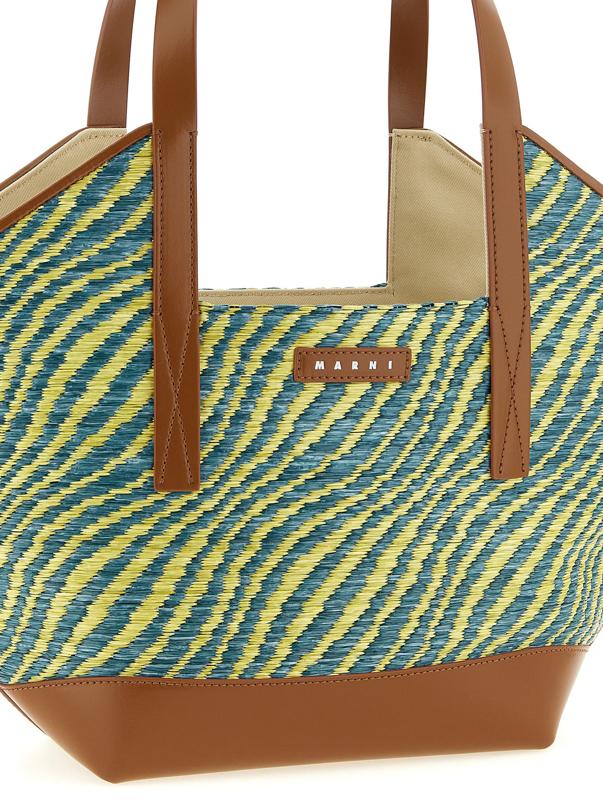 Green Polyamide Tote Bag