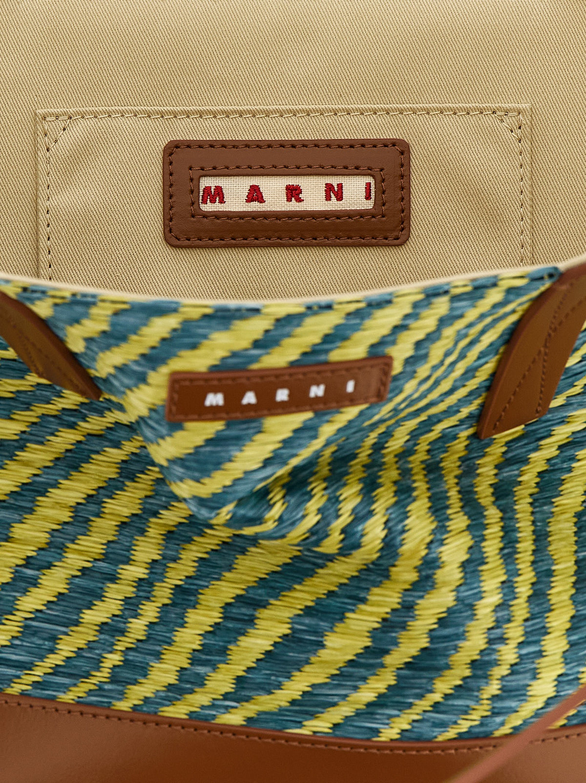 Green Polyamide Tote Bag