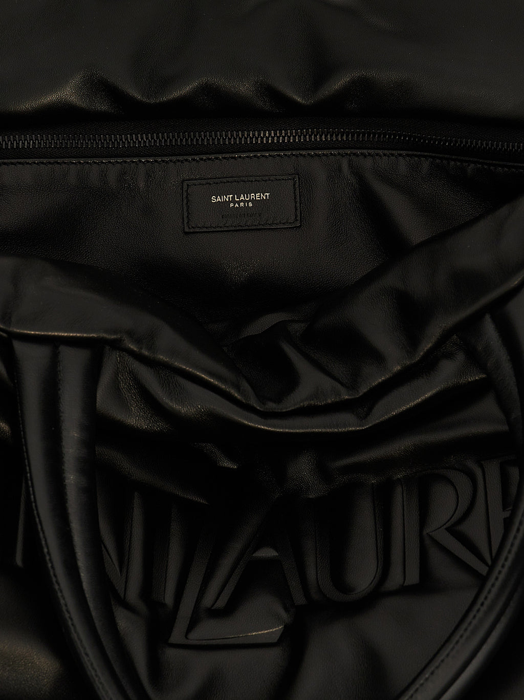 Black Leather Tote Bag
