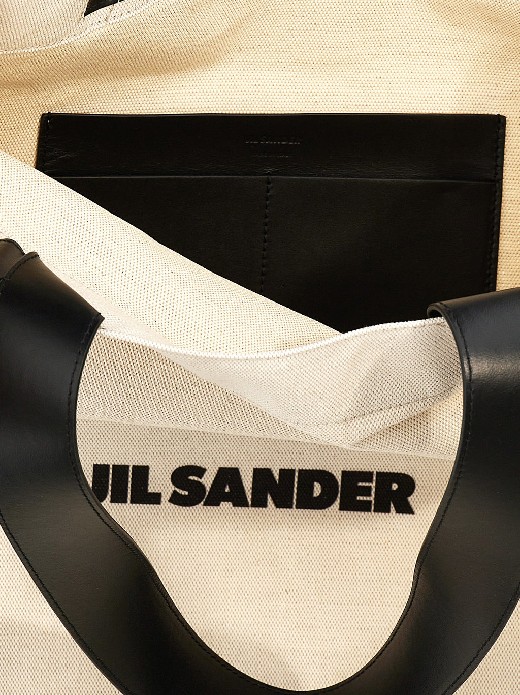 White and Black Tote Bag