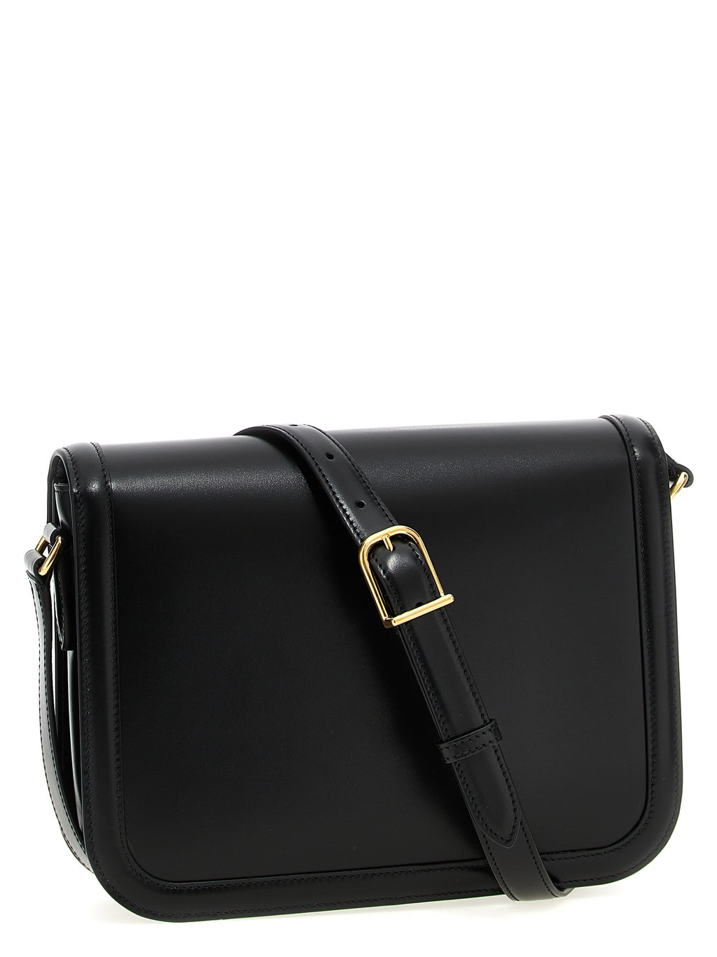 Black Leather Shoulder Bag