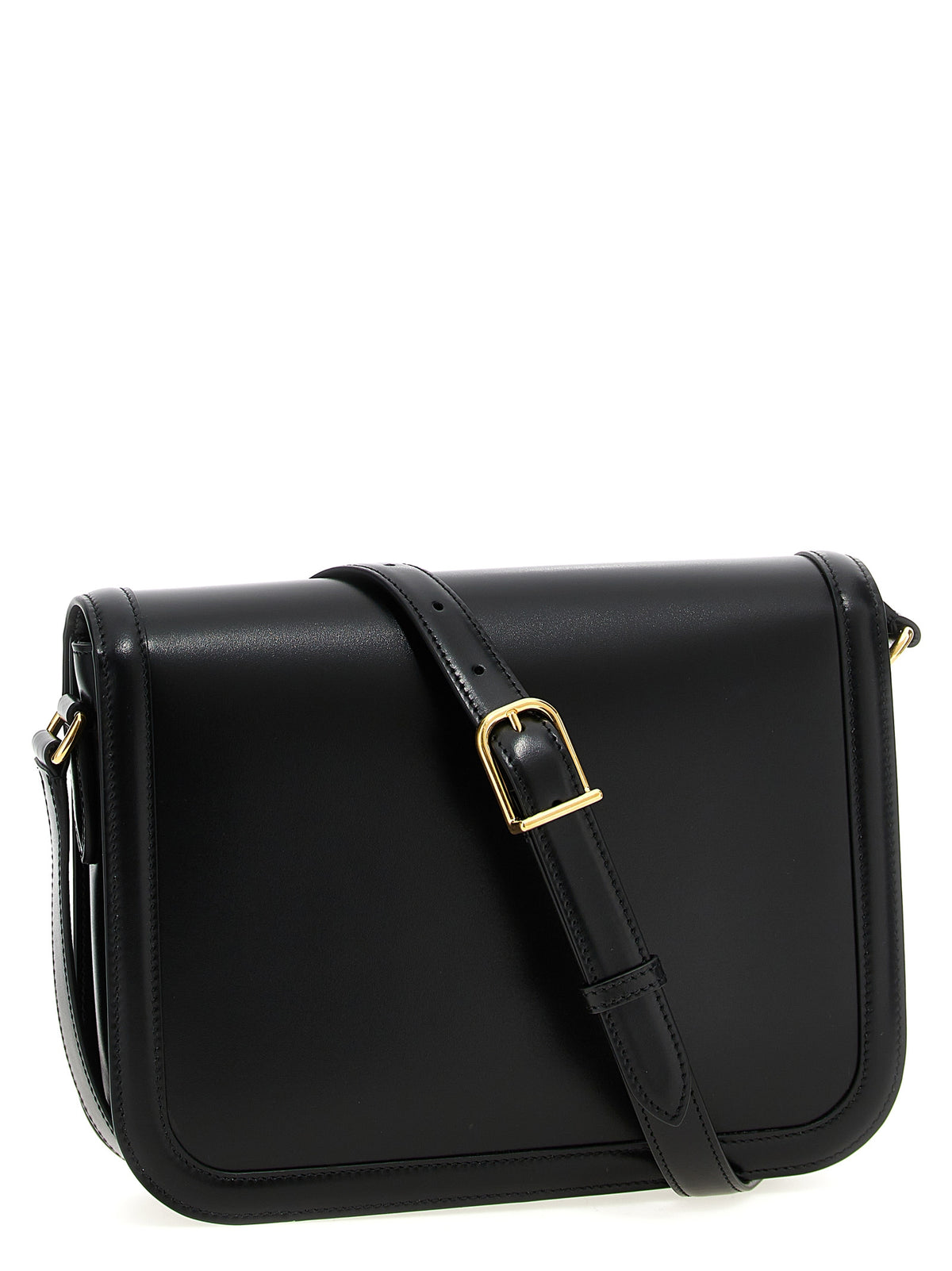 Black Leather Shoulder Bag