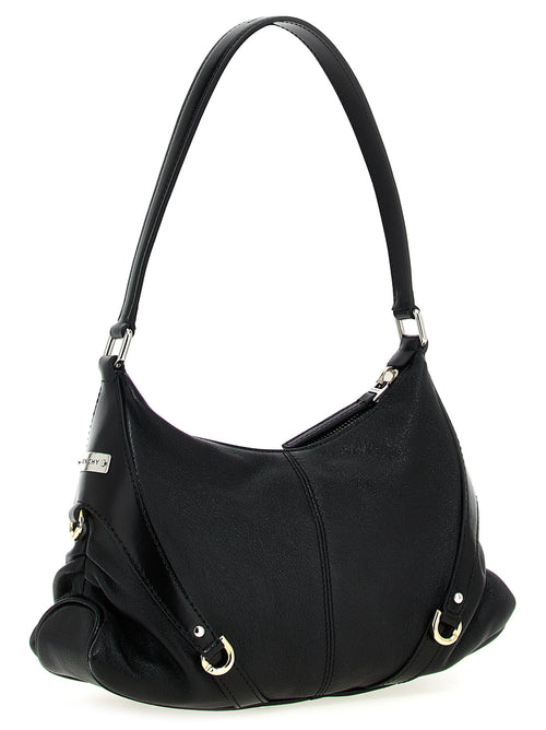 Black Lamb Leather Shoulder Bag