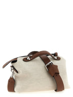 Beige Synthetic Handbag