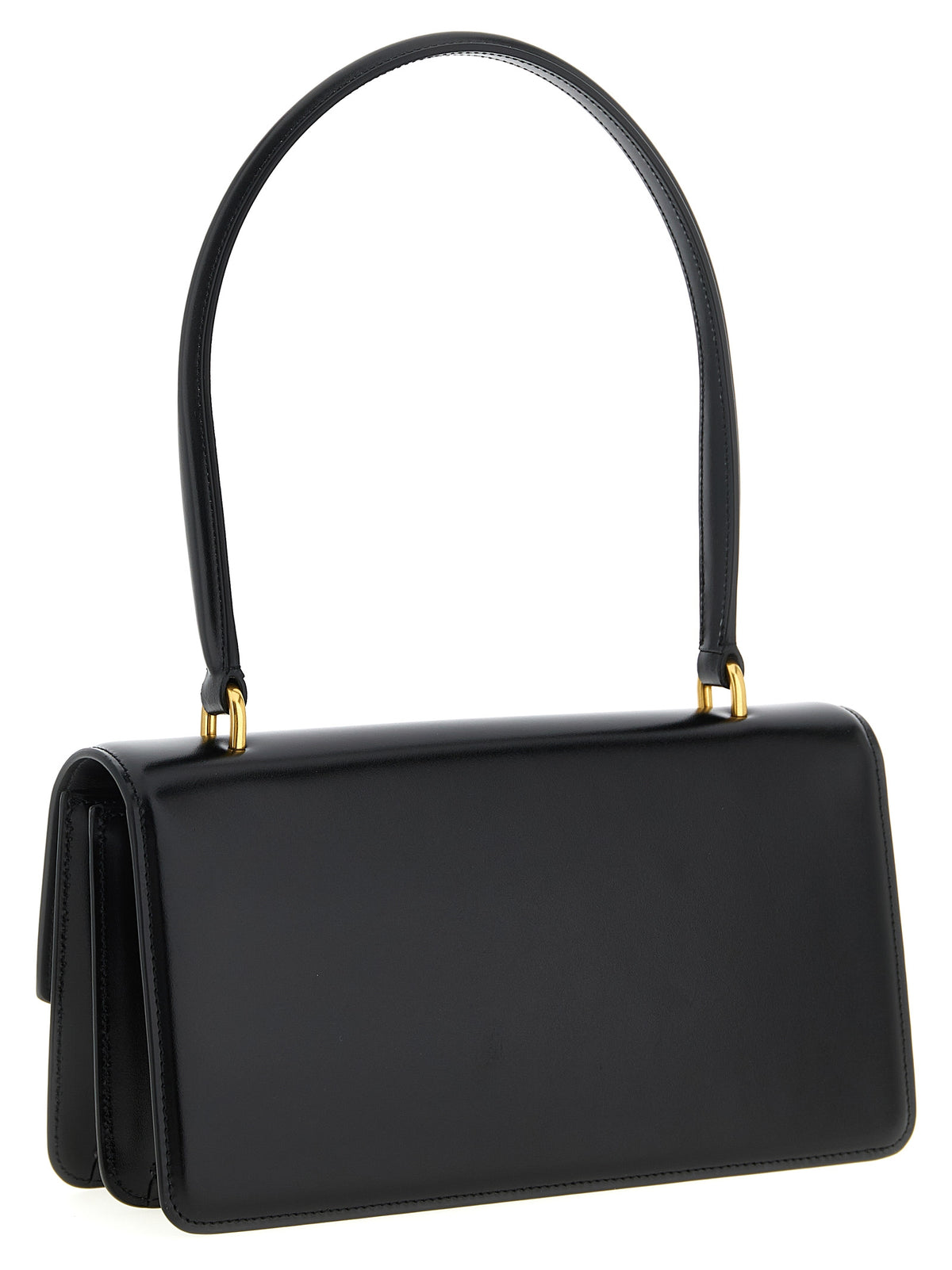 Black Leather Shoulder Bag