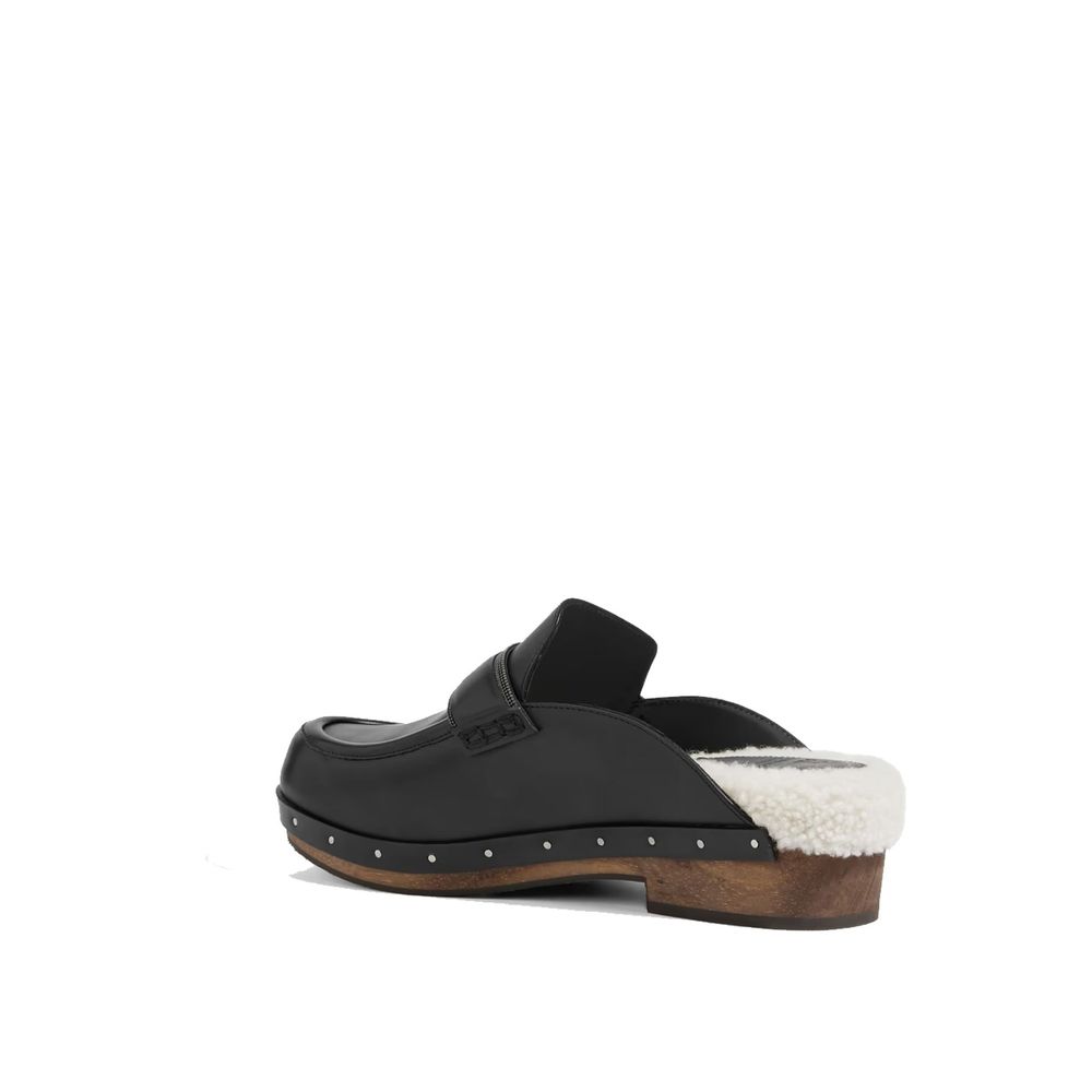 Leather Mules – Black