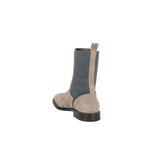 Leather Ankle Boots – Beige