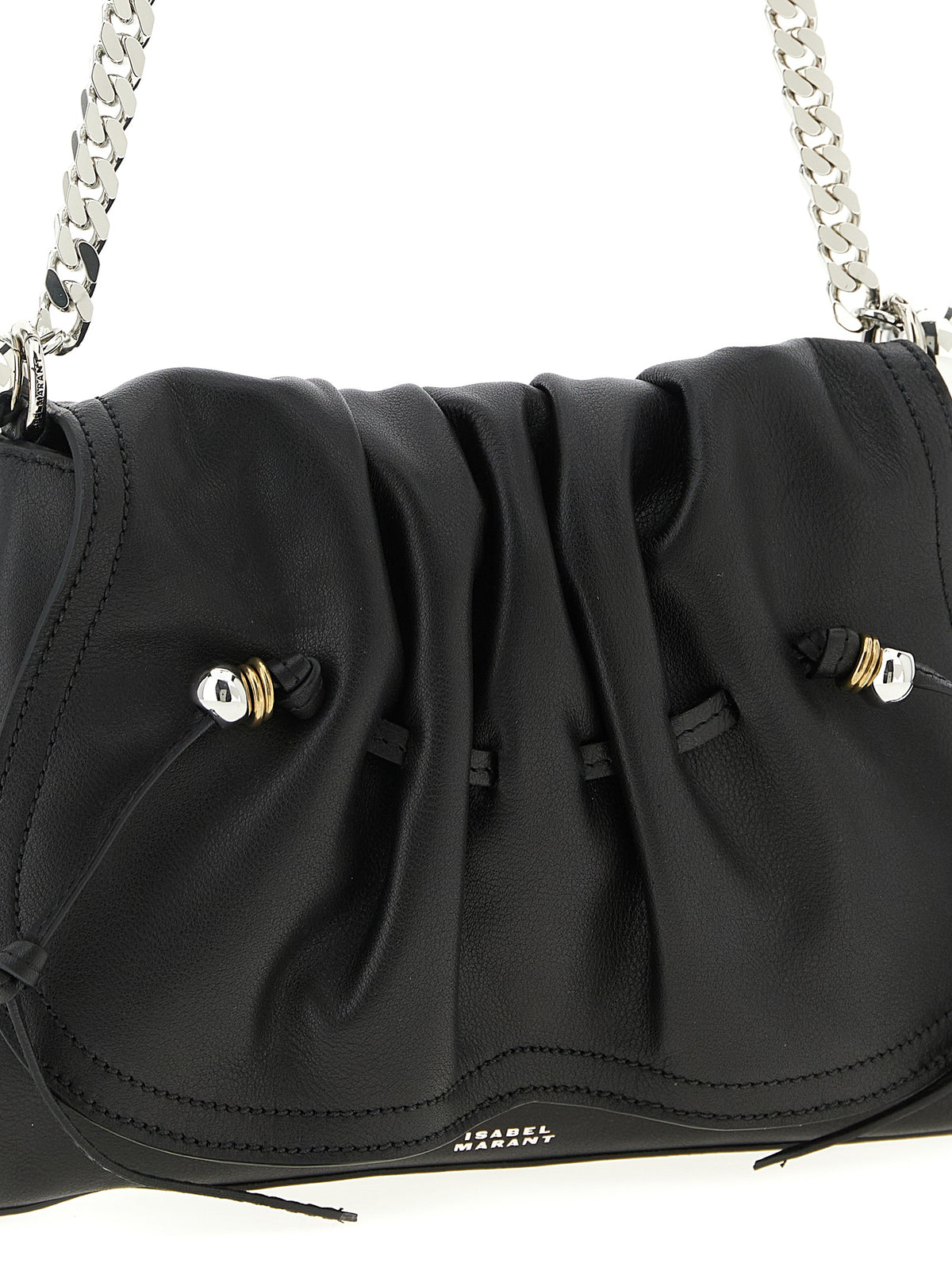 Leather Shoulder Bag – Black