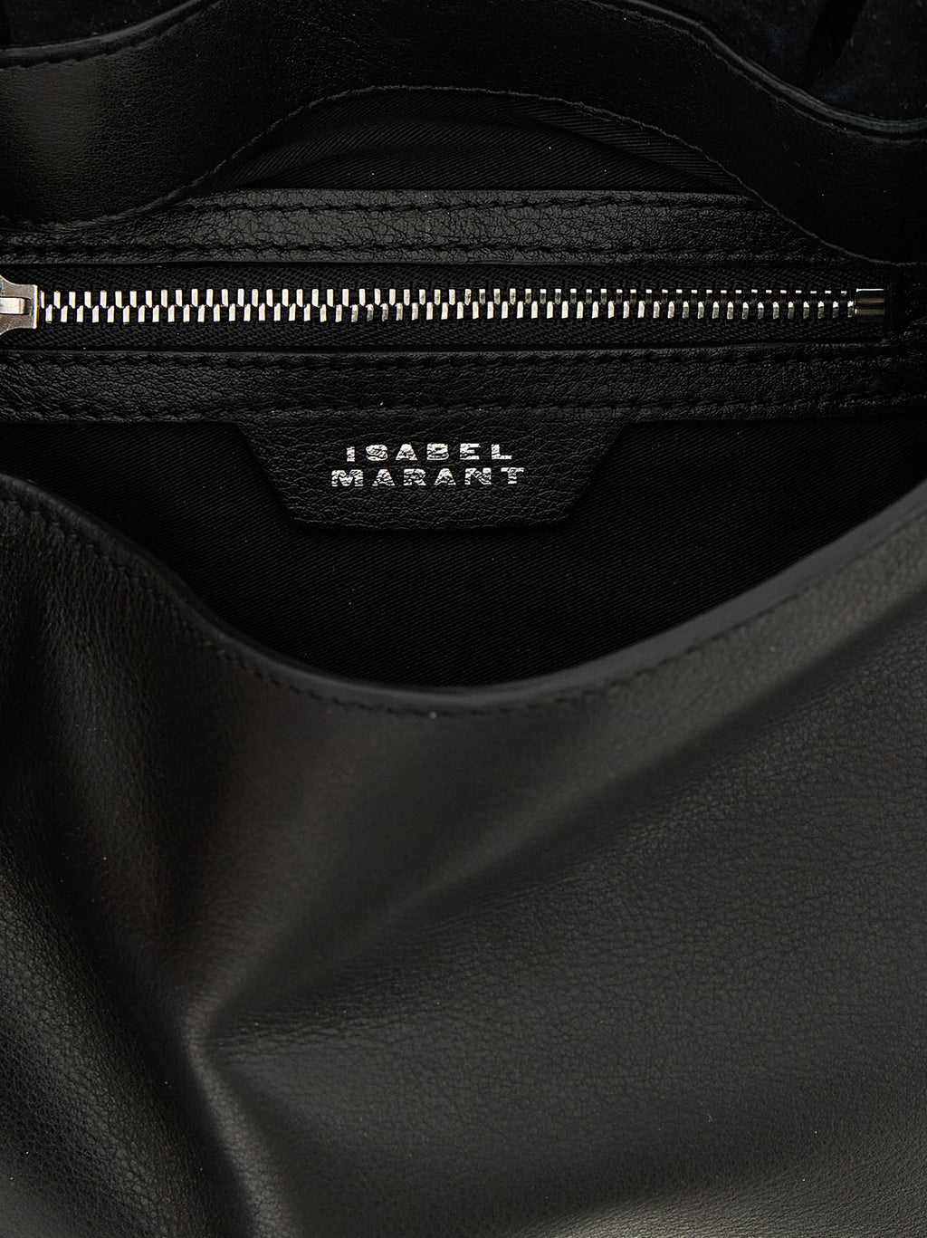 Leather Shoulder Bag – Black