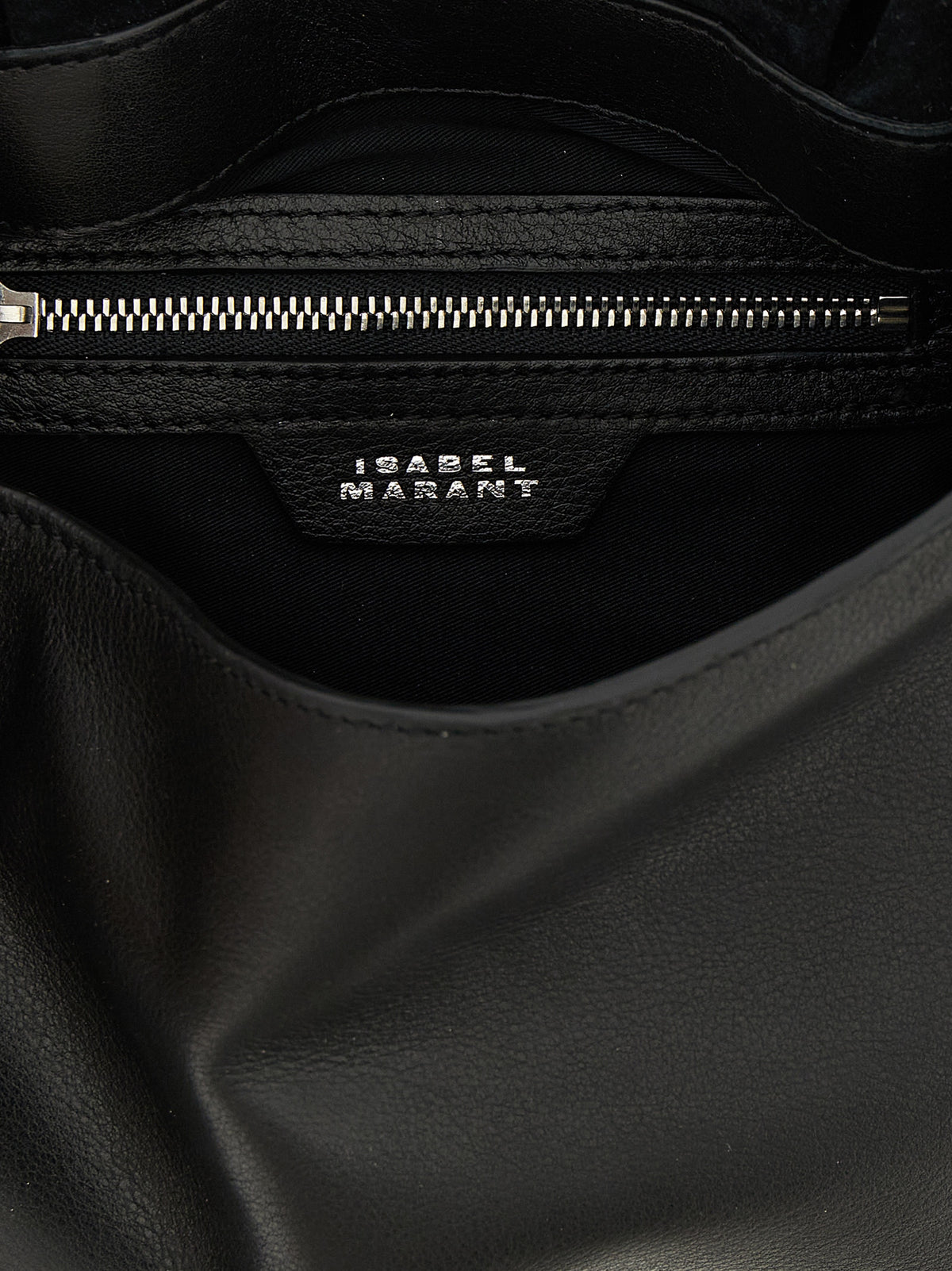 Leather Shoulder Bag – Black