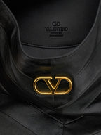 Black Leather Shoulder Bag