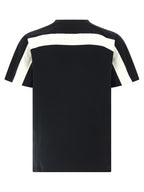 White and Black Cotton T-Shirt