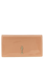 Pink Leather Clutch Bag