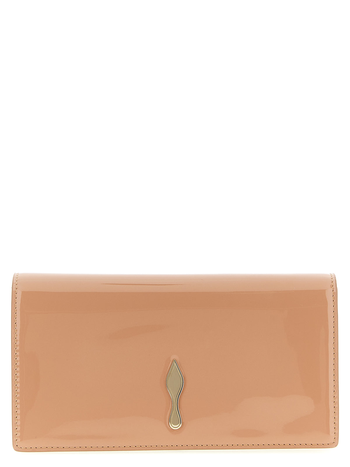 Pink Leather Clutch Bag