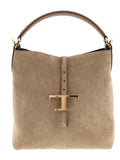 Beige Leather Handbag