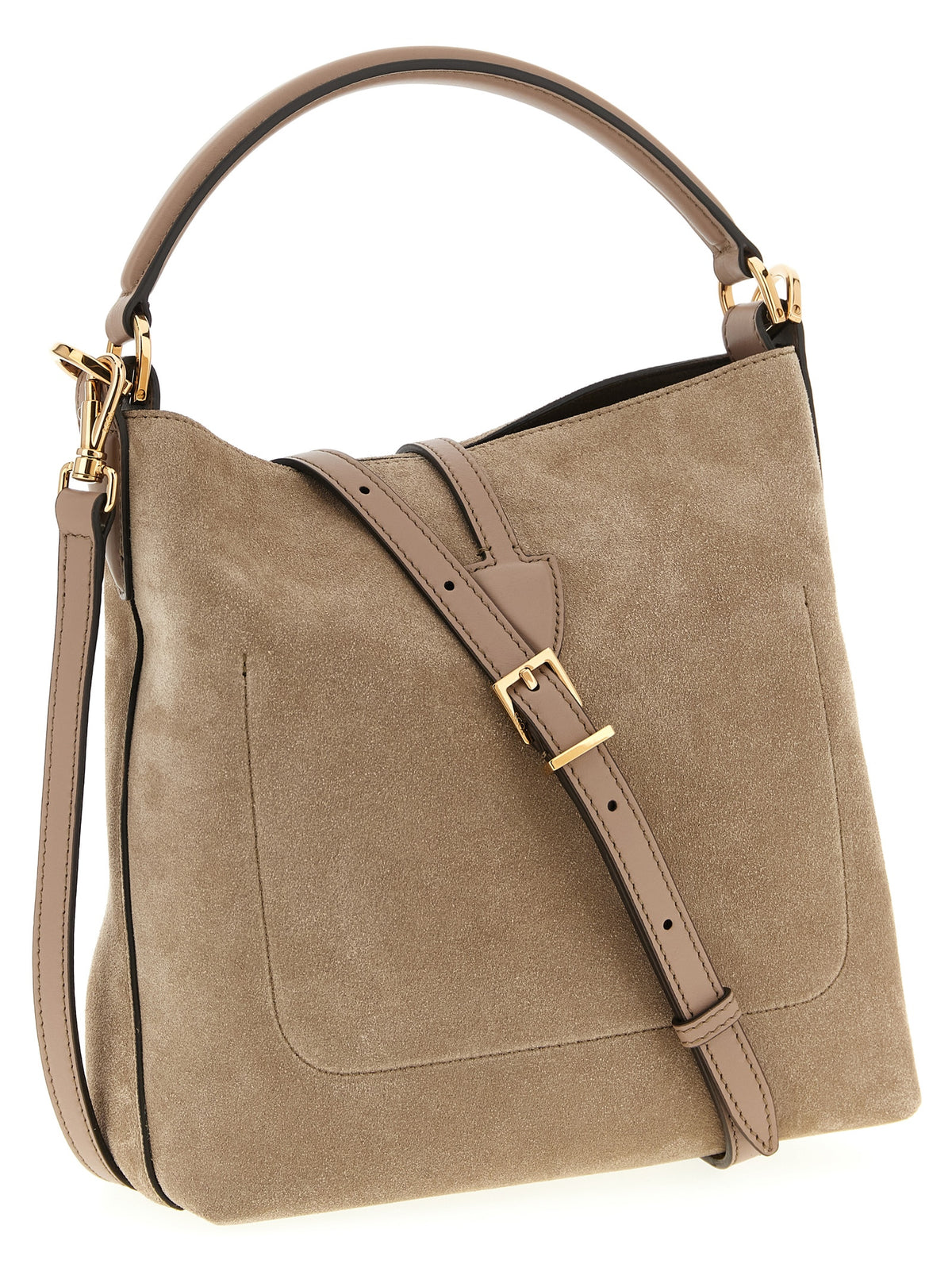 Beige Leather Handbag
