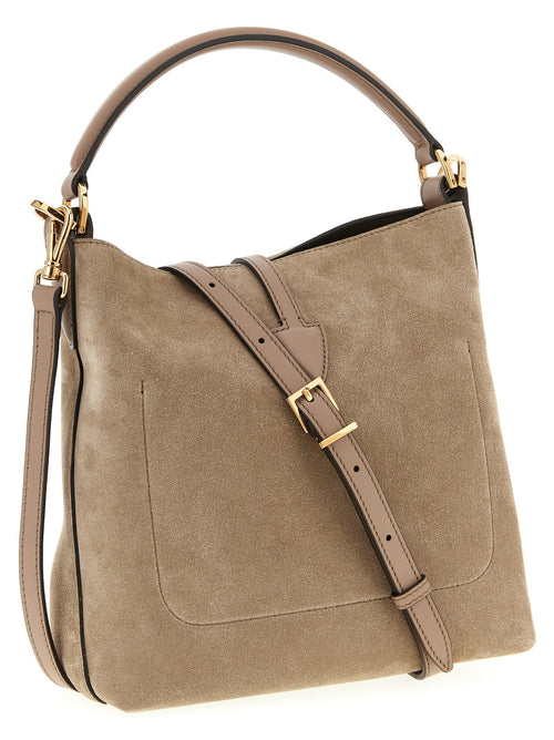 Beige Leather Handbag
