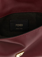 Burgundy Leather Clutch Bag