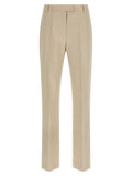 Beige Cotton Trousers
