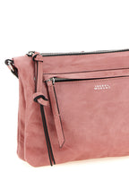 Pink Leather Crossbody Bag
