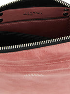 Pink Leather Crossbody Bag