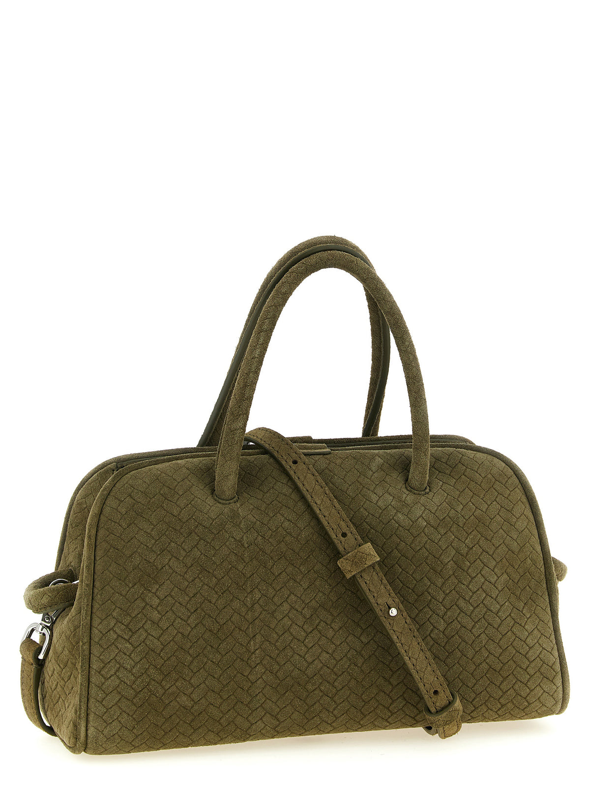 Green Suede Handbag